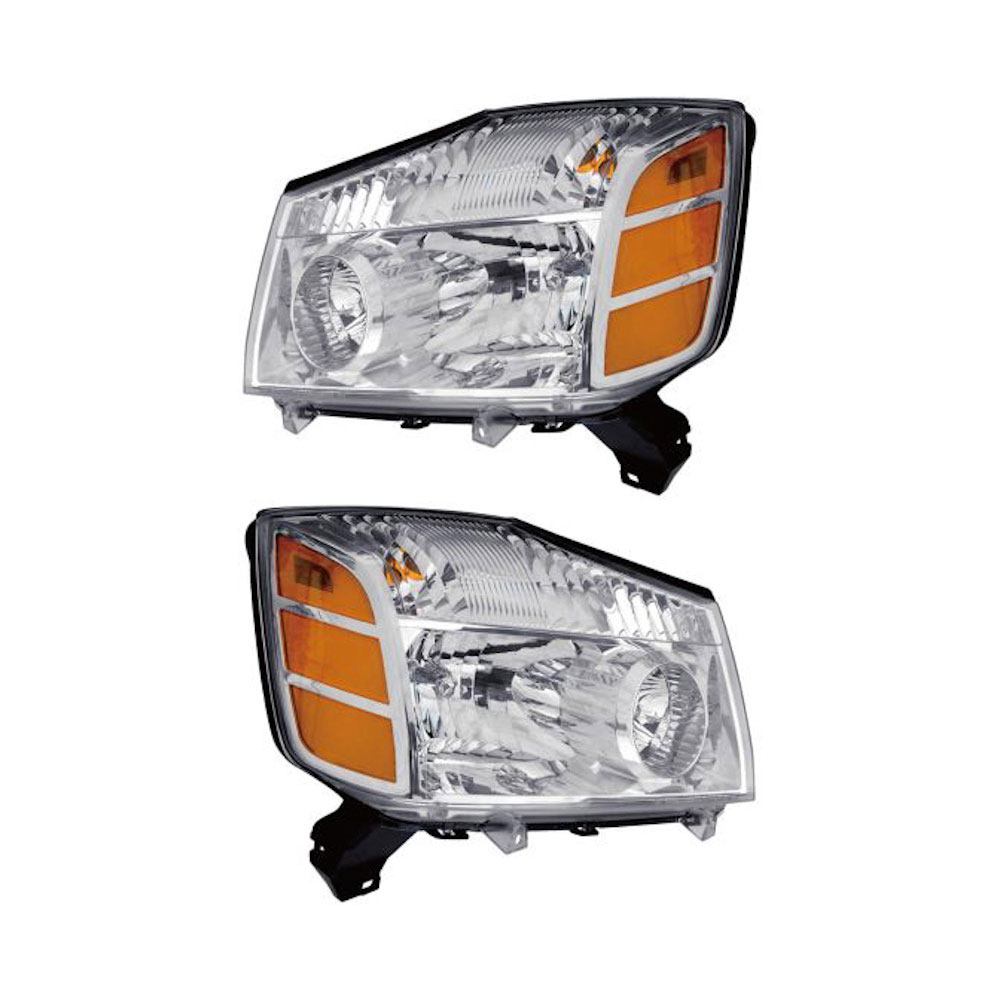 Nissan Titan Headlight Assembly Pair Oem Aftermarket Replacement Parts