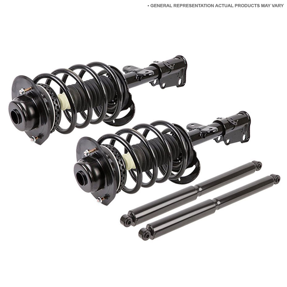 2002 Volkswagen Beetle Shock And Strut Set Front And Rear Kit With