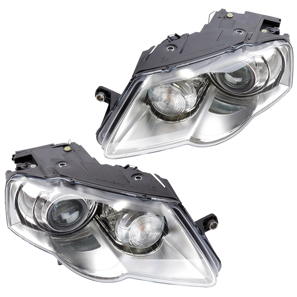 2006 Volkswagen Passat Headlight Assembly Pair Headlight Assembly Pair ...