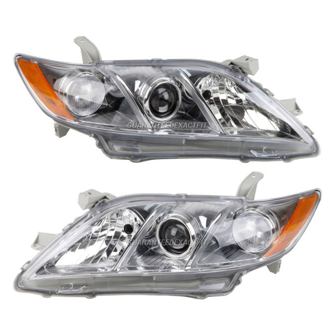 2007 Toyota Camry Headlight Assembly Pair Pair of Headlight Assemblies ...