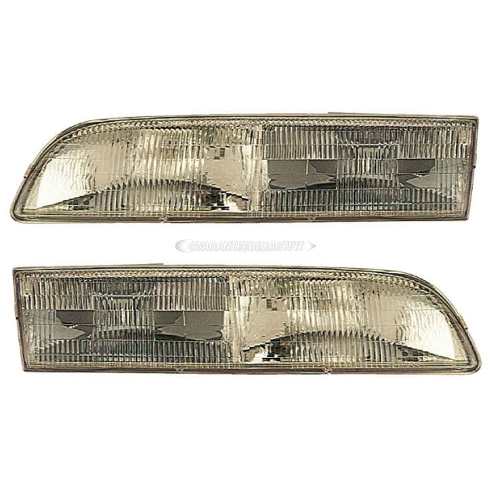 1993 Ford Crown Victoria Headlight Assembly Pair 