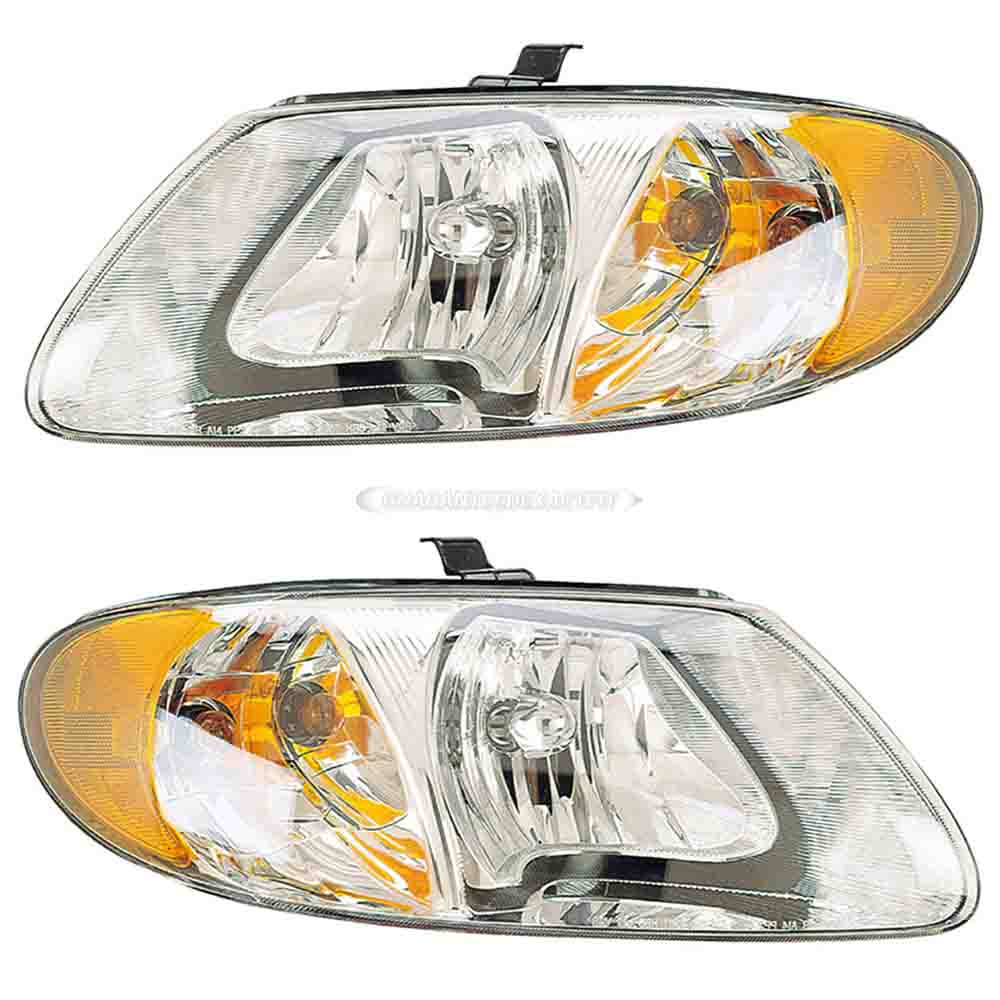 2007 Dodge grand caravan headlight assembly pair 