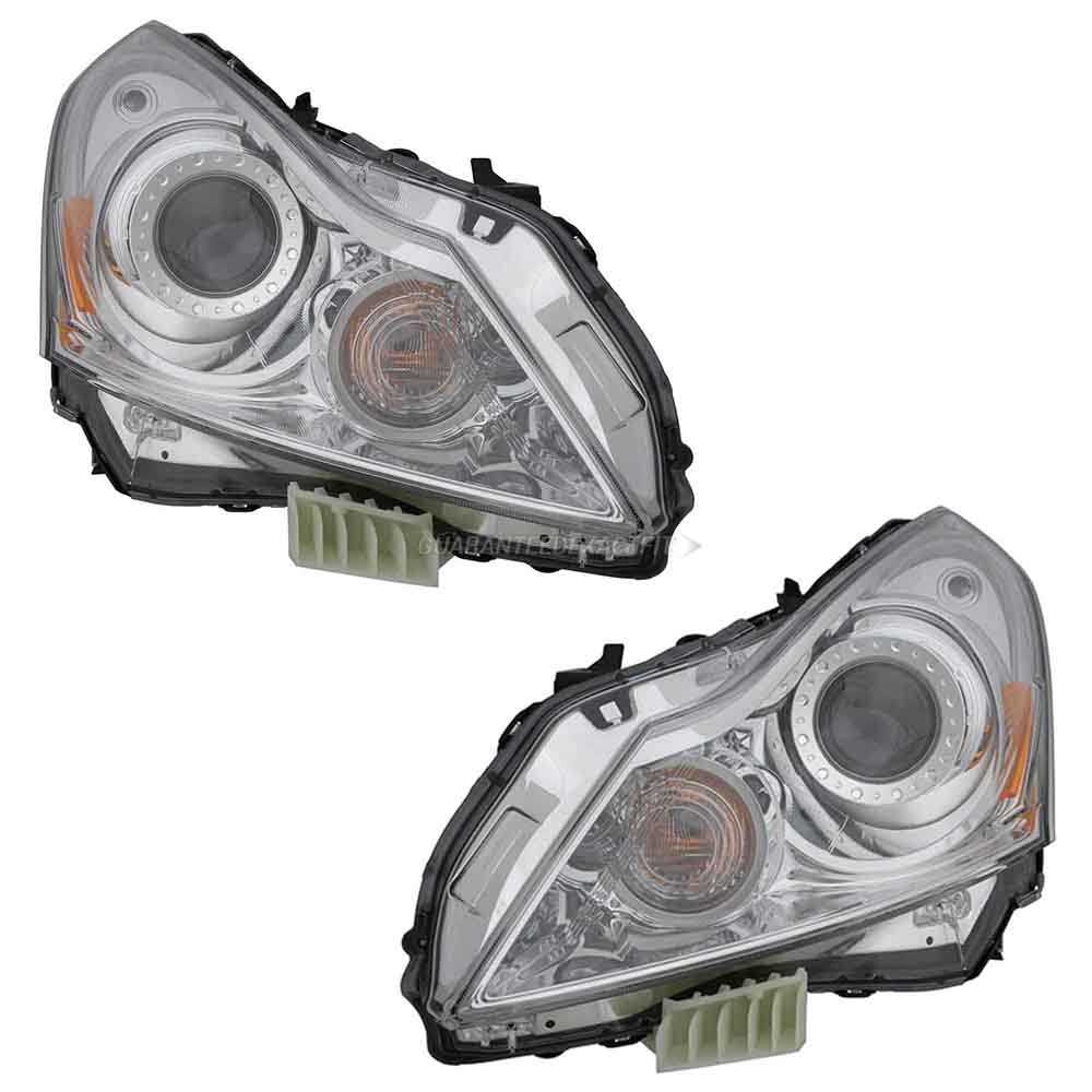 2012 Infiniti g25 headlight assembly pair 