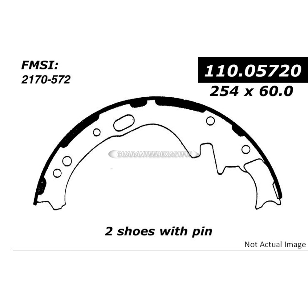 1989 Nissan Pathfinder brake shoe set 