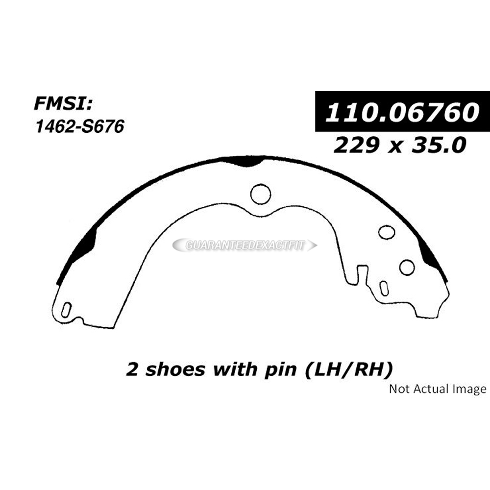 2001 Subaru forester brake shoe set 