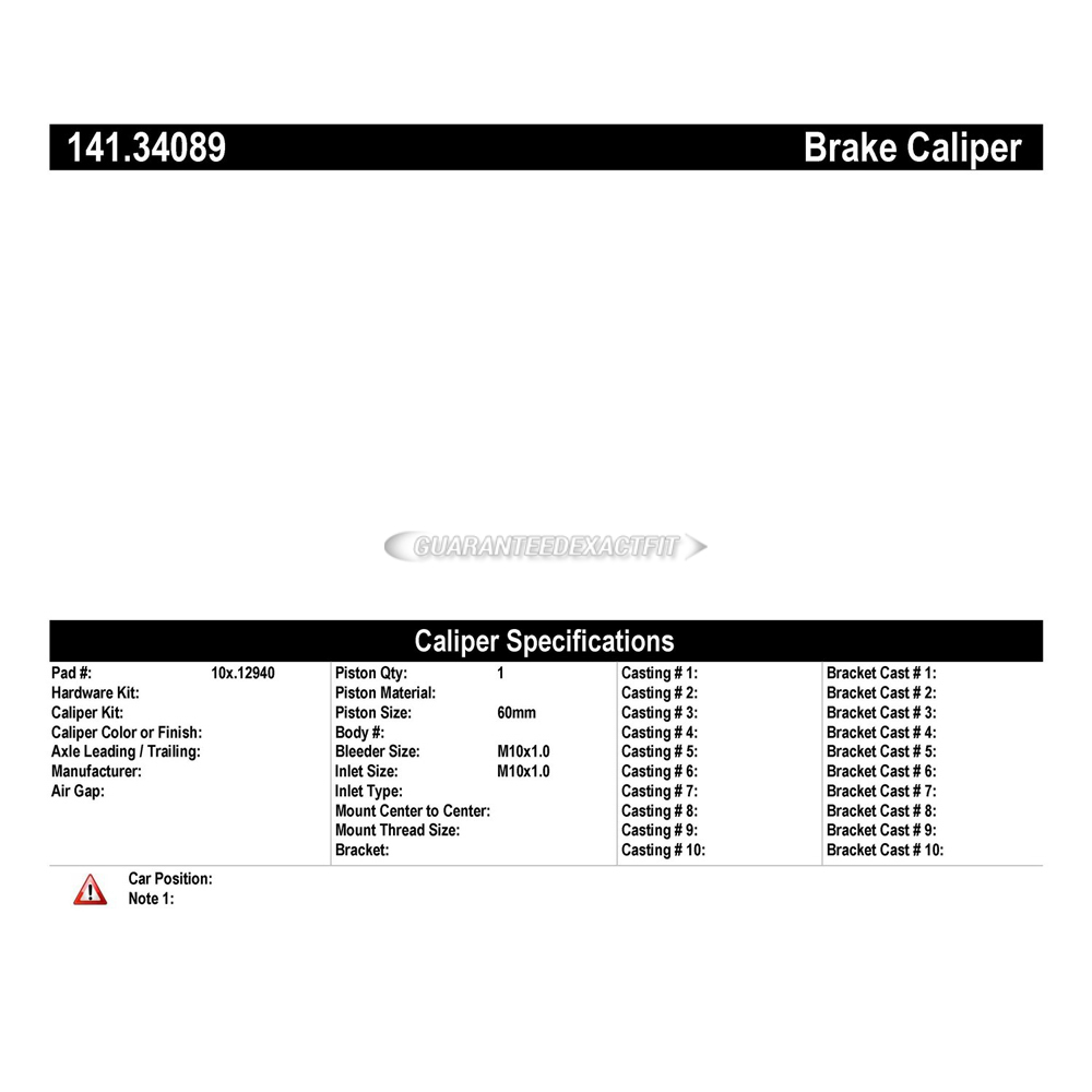 2015 Bmw X6 brake caliper 