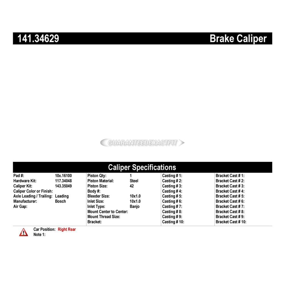 2018 Bmw 340i xDrive brake caliper 