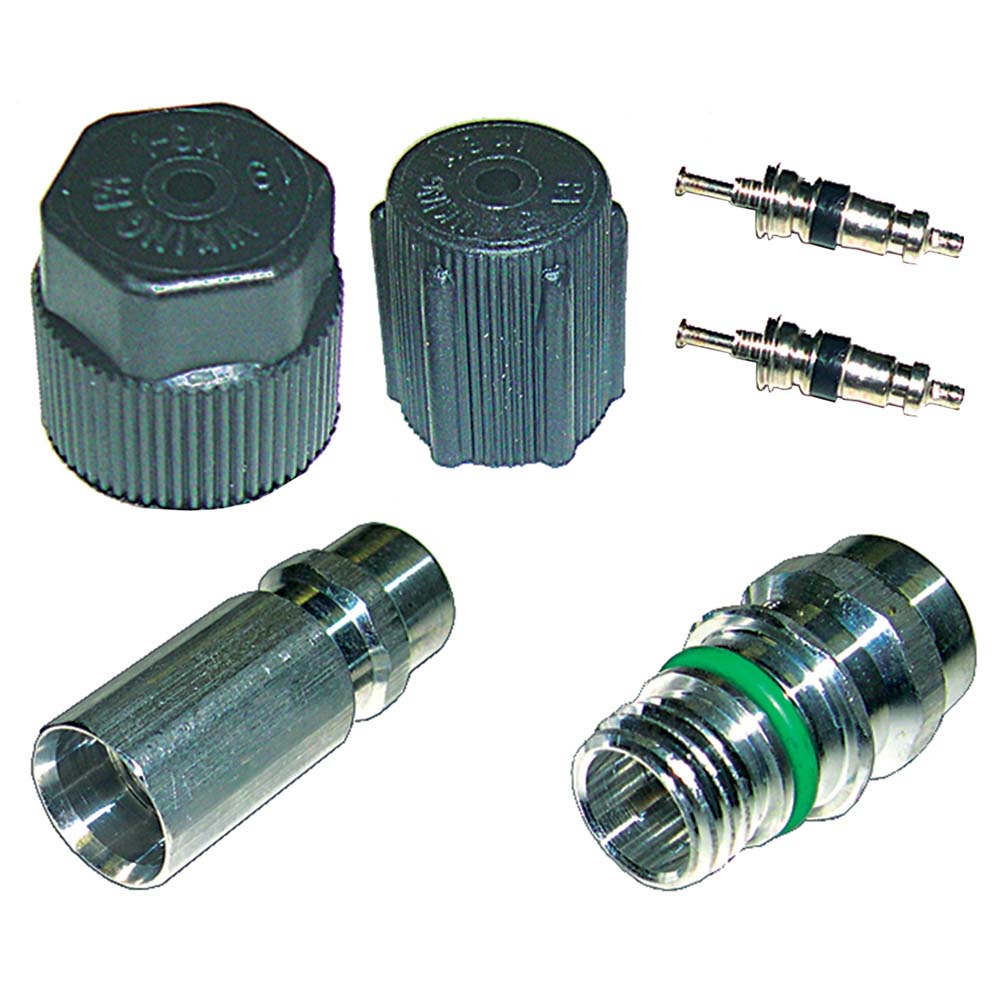  Volkswagen cabrio a/c system valve core and cap kit 