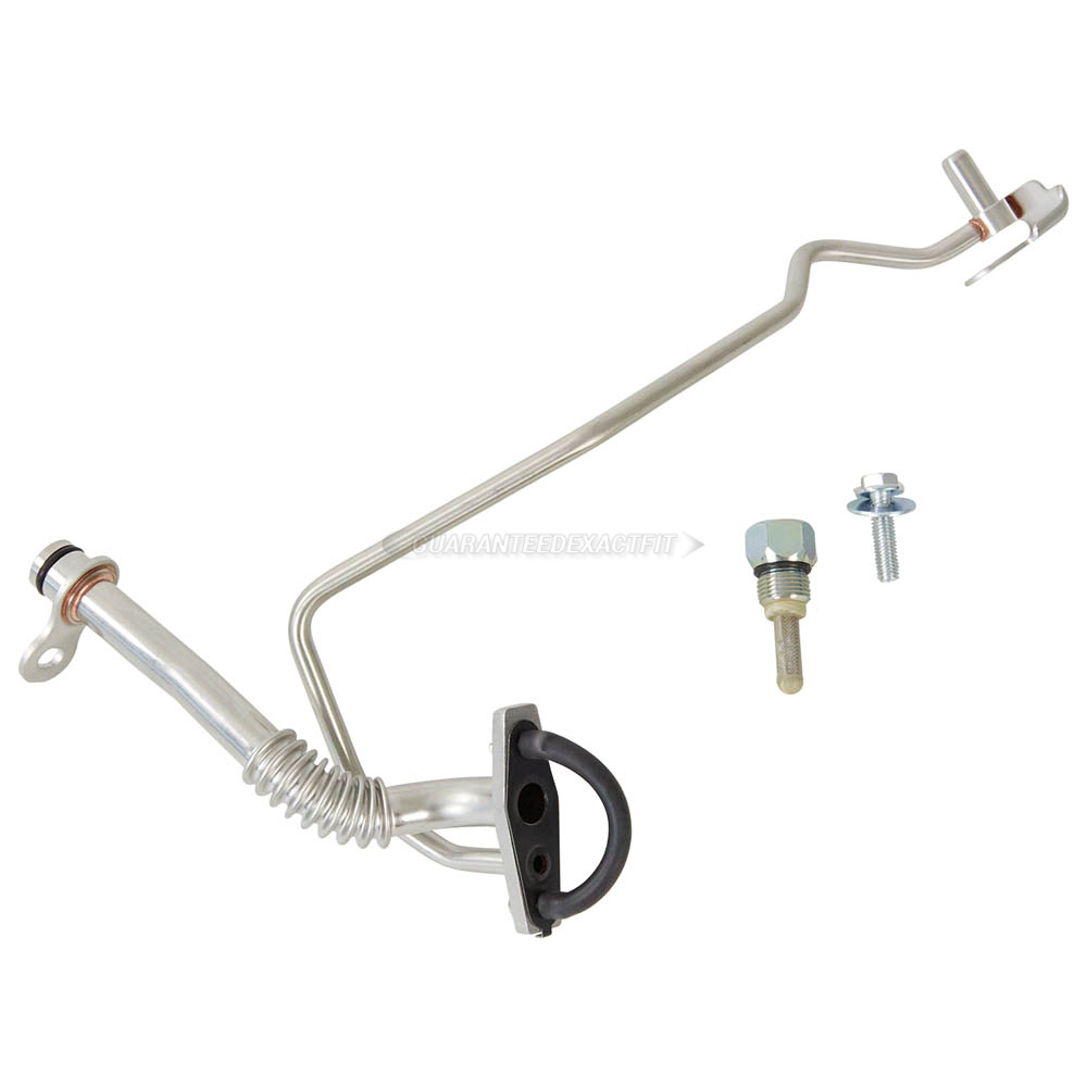 turbo oil supply and return line assembly