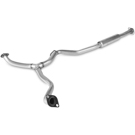 2009 Subaru Outback Exhaust Resonator and Pipe Assembly 1