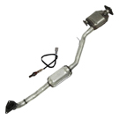 BuyAutoParts 45-601025W Catalytic Converter EPA Approved and o2 Sensor 1