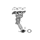 2015 Ford Transit Connect Catalytic Converter CARB Approved 1