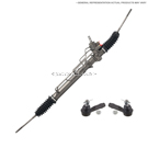 2011 Volvo XC90 Rack and Pinion and Outer Tie Rod Kit 1