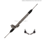 2003 Ford Thunderbird Rack and Pinion and Outer Tie Rod Kit 1