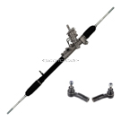 2007 Volkswagen Rabbit Rack and Pinion and Outer Tie Rod Kit 1