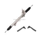 2013 Toyota Tundra Rack and Pinion and Outer Tie Rod Kit 1