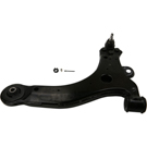 1997 Oldsmobile Silhouette Suspension Control Arm and Ball Joint Assembly 2
