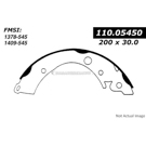 Centric Parts 111.05450 Brake Shoe Set 1