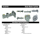 Centric Parts 130.20103 Brake Master Cylinder 8