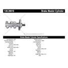 Centric Parts 130.39016 Brake Master Cylinder 3