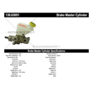 2003 Chrysler PT Cruiser Brake Master Cylinder 3