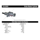 2008 Chrysler PT Cruiser Brake Master Cylinder 8