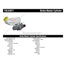2015 Dodge Grand Caravan Brake Master Cylinder 3