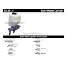 Centric Parts 130.65127 Brake Master Cylinder 8