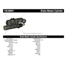 Centric Parts 130.66001 Brake Master Cylinder 3