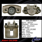 Centric Parts 141.51608 Brake Caliper 1