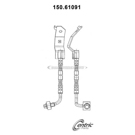 Centric Parts 150.61091 Brake Hydraulic Hose 1