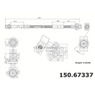 Centric Parts 150.67337 Brake Hydraulic Hose 1