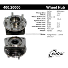 Centric Parts 400.20000 Axle Bearing and Hub Assembly 1