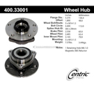 Centric Parts 400.33001 Axle Bearing and Hub Assembly 1