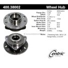 Centric Parts 400.38002 Axle Bearing and Hub Assembly 1