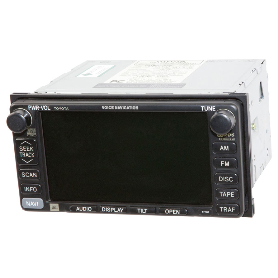 2004 Toyota Camry GPS Navigation System In-Dash Navigation Unit with Face Code 17001 [OEM 86120-33400]