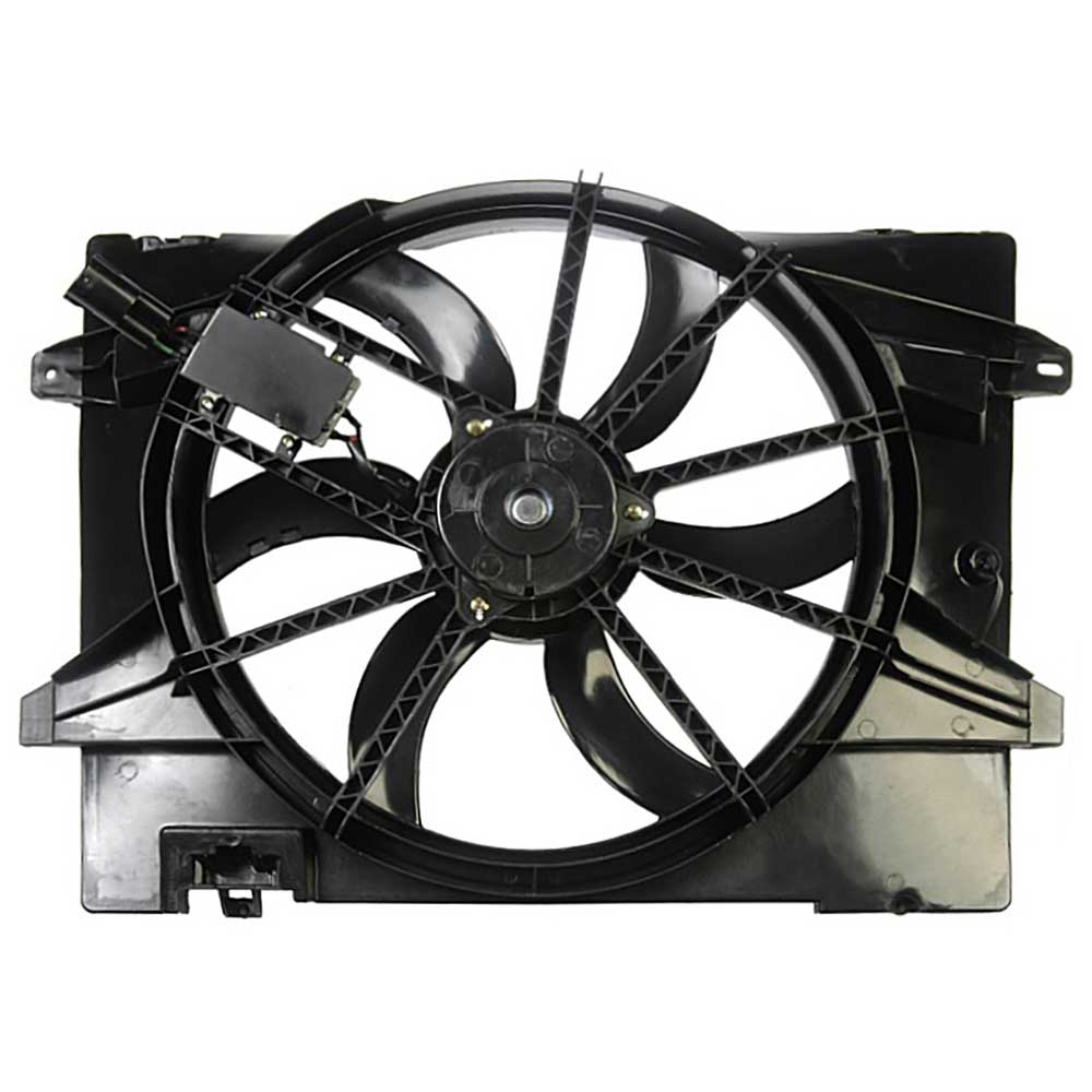 New 2006 Ford Crown Victoria Car Radiator Fan Radiator Side - Models with Control Module