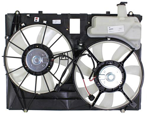 New 2010 Toyota Sienna Car Radiator Fan Dual Fan Assembly - 3.5L Models