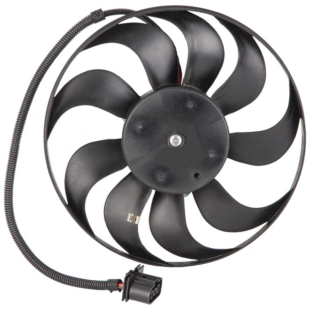 New 2002 Volkswagen Golf Car Radiator Fan - Right Right Side - 1.8L Models with Automatic Transmission