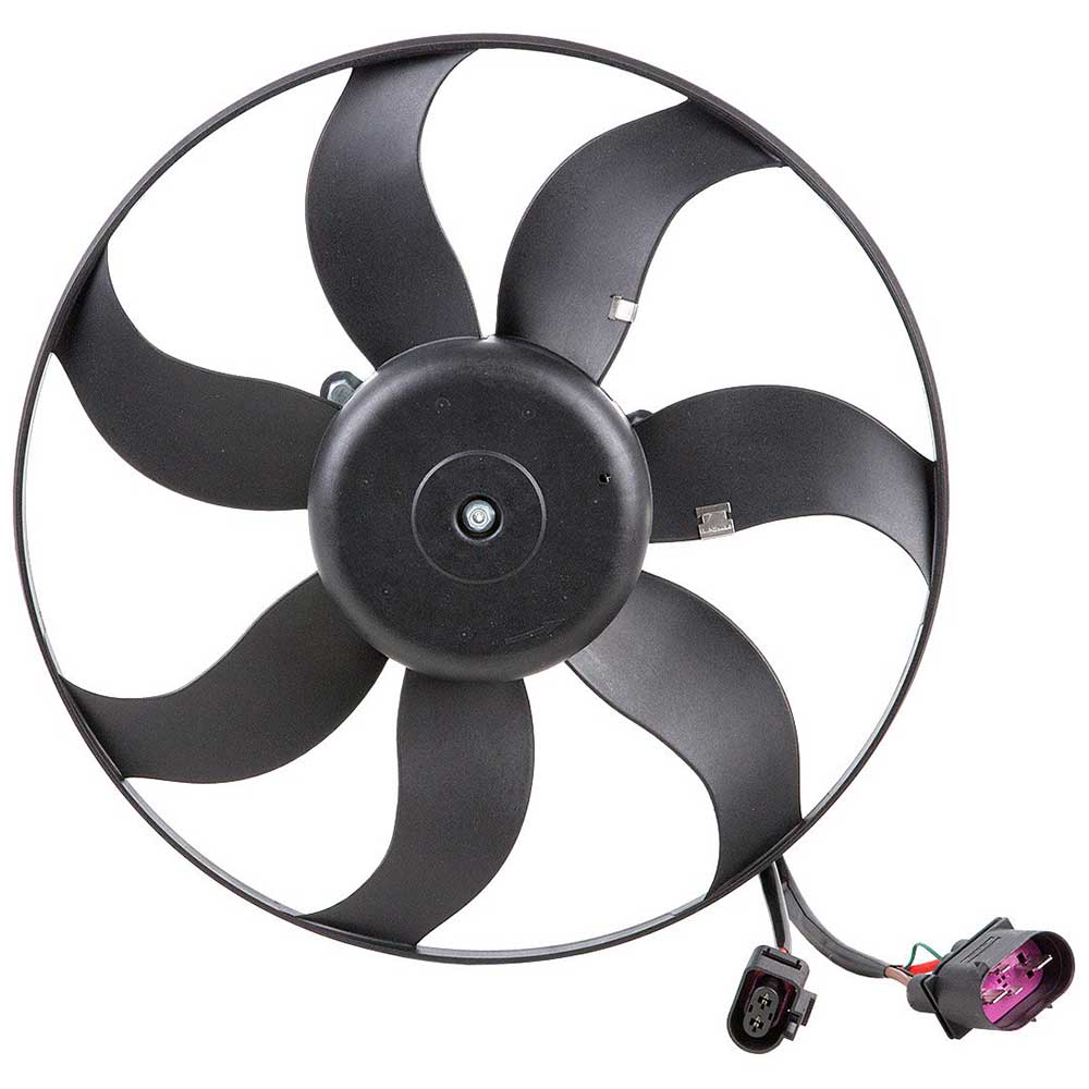New 2012 Volkswagen Passat Car Radiator Fan - Left Left Side - Diesel Models with Production Date To March 04-2012