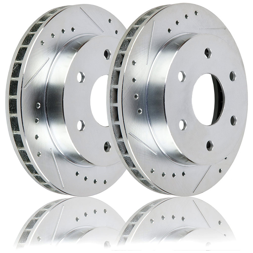 1998 Chevrolet Pick-up Truck Premium Duralo Drilled and Slotted Rotors - Front