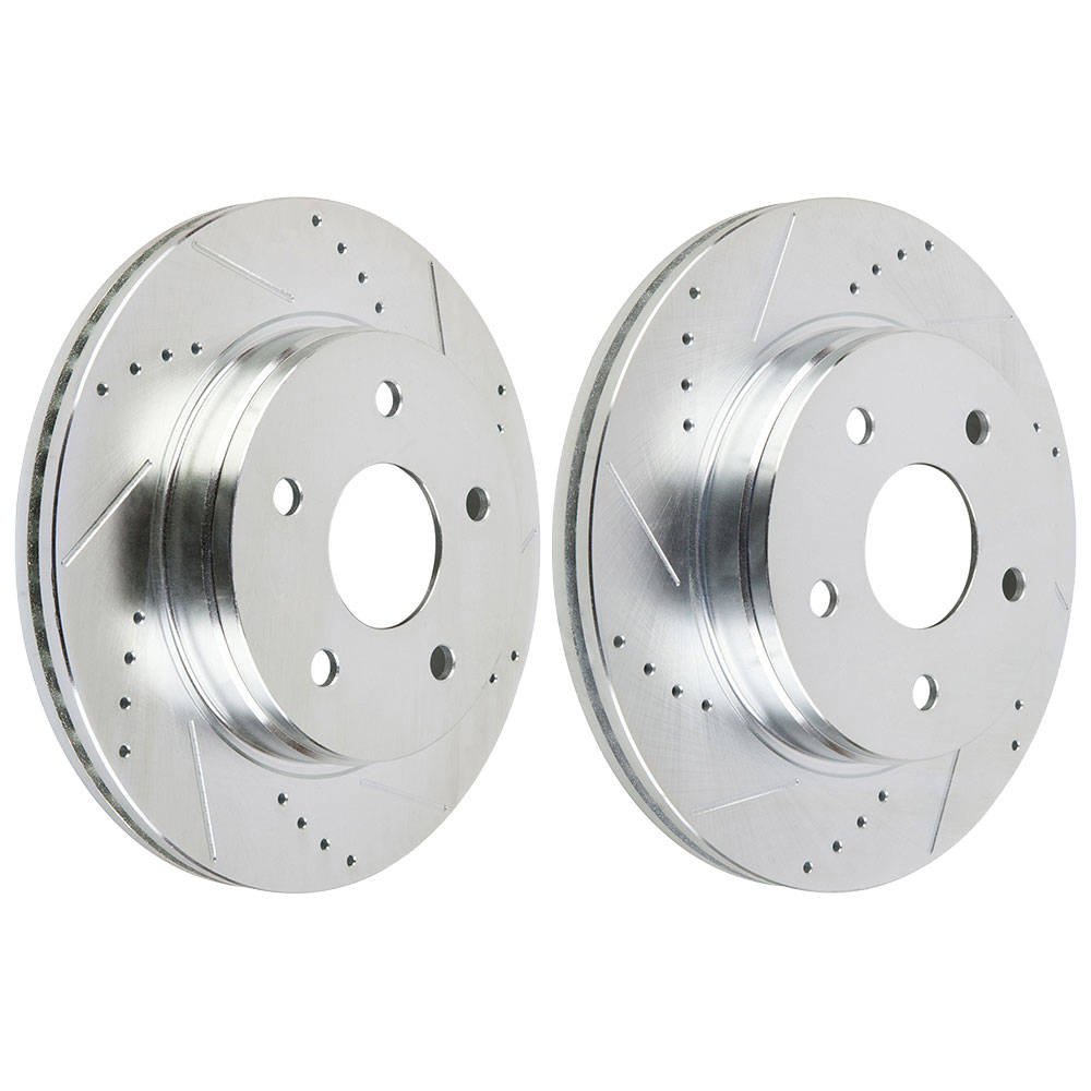 2009 Dodge Ram Trucks Premium Duralo Drilled and Slotted Rotors - Front