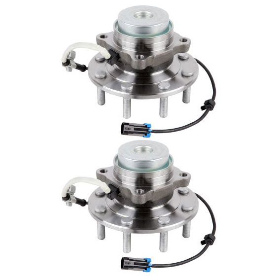 New 2008 Chevrolet Express Van Wheel Hub Assembly Kit - Front Pair Pair of Front Hubs - 2WD 3500 Models [Over 9600 lbs Gross Vehicle Weight]