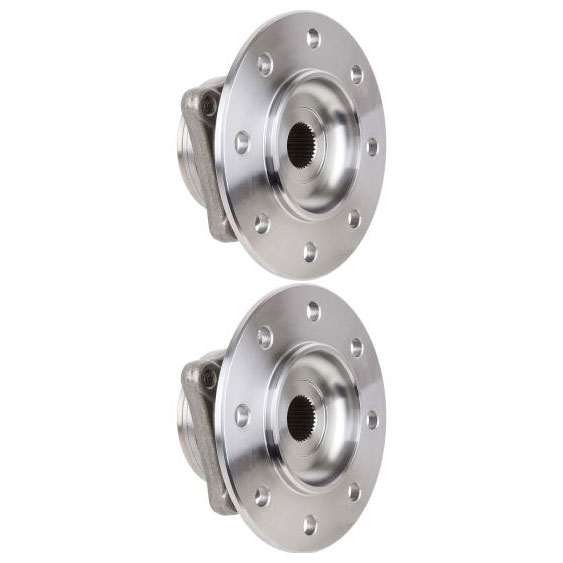 New 1999 Dodge Ram Trucks Wheel Hub Assembly Kit - Front Pair Pair of Front Hubs - 3500 Models - 4WD - with 2 Wheel ABS - with Dual Rear Wheel