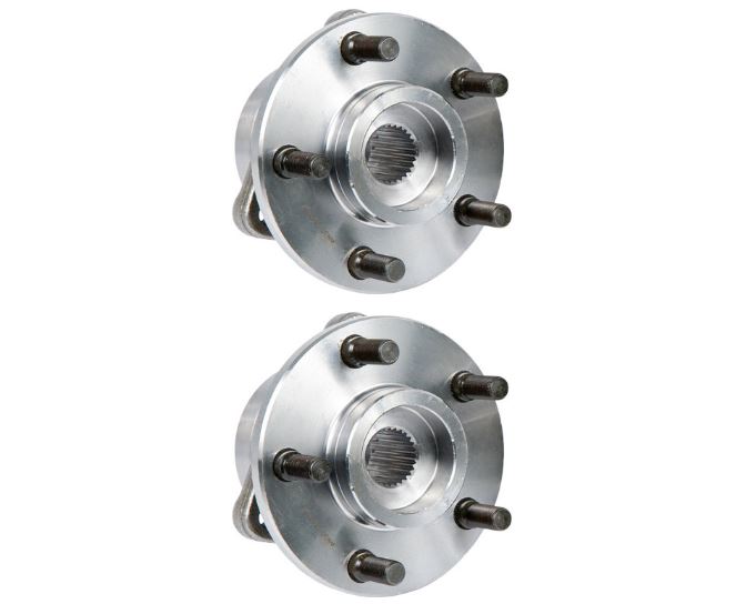 New 1989 Jeep Wrangler Wheel Hub Assembly Kit - Front Pair Pair of Front Hubs - 4WD Models with 2 Piece Hub and Rotor