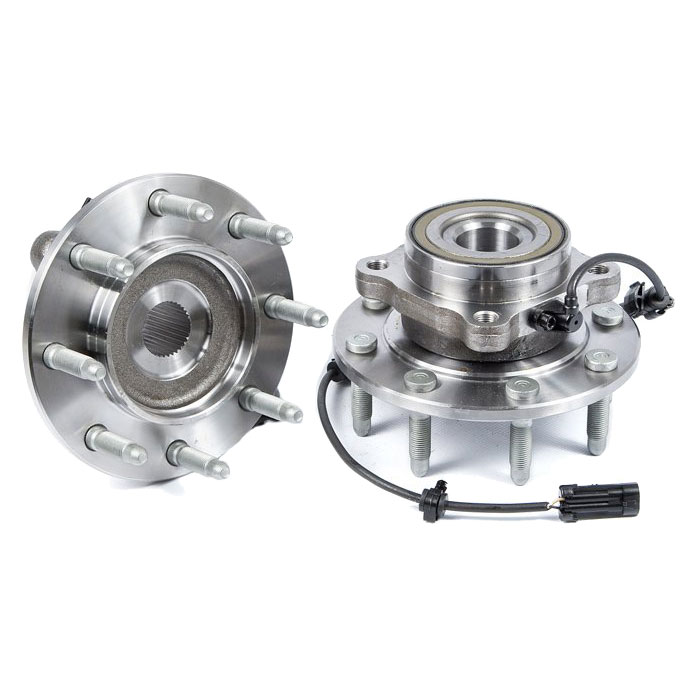 New 2004 GMC Pick-up Truck Wheel Hub Assembly Kit - Front Pair Pair of Front Hubs - 1500 Heavy Duty Models with 4 Wheel Drive and 8 Stud Hub