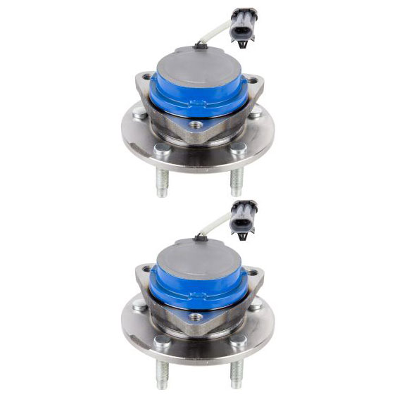 New 2005 Saturn Relay Wheel Hub Assembly Kit - Rear Pair Pair of Rear Hubs - FWD Models [3 hole tri flange]
