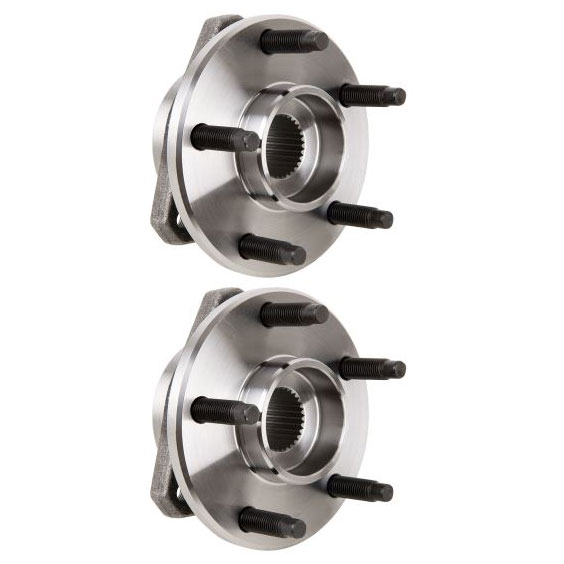 New 2005 Pontiac G6 Wheel Hub Assembly Kit - Front Pair Pair of Front Hubs - FWD Non-ABS Models