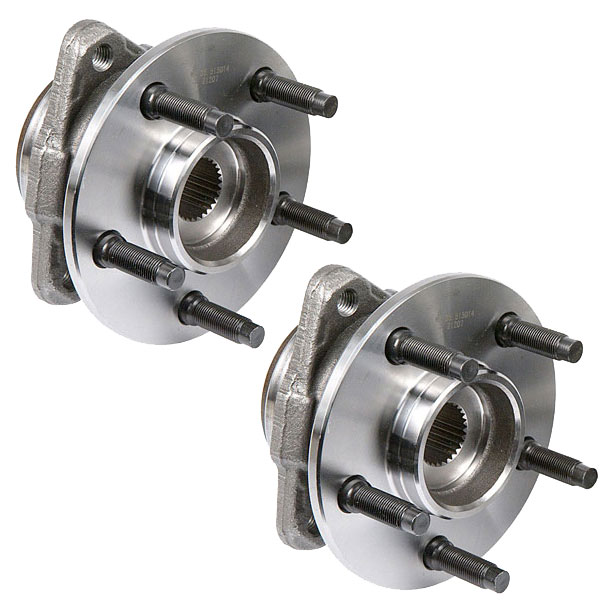 New 2002 Mazda B-Series Truck Wheel Hub Assembly Kit - Front Pair Pair of Front Hubs - 4WD with 2 wheel ABS [Rear Wheel ABS]
