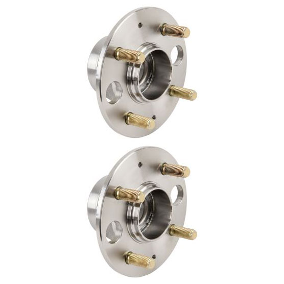 New 1993 Honda Civic Wheel Hub Assembly Kit - Rear Pair Pair of Rear Hubs - All Models without ABS and with Rear Disc Brakes